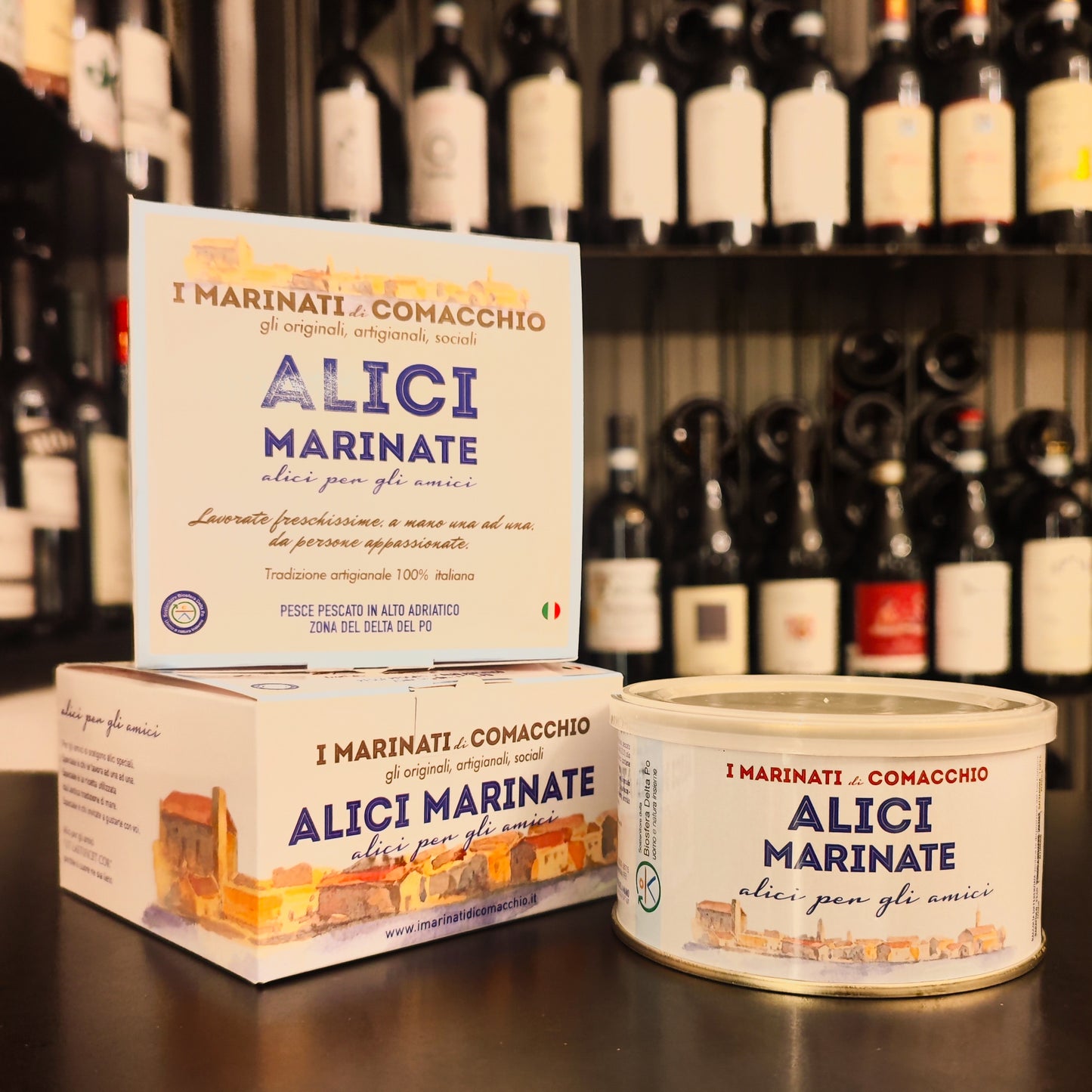 Alici Marinate 350GR. - I Marinati di Comacchio - Formaggidieros