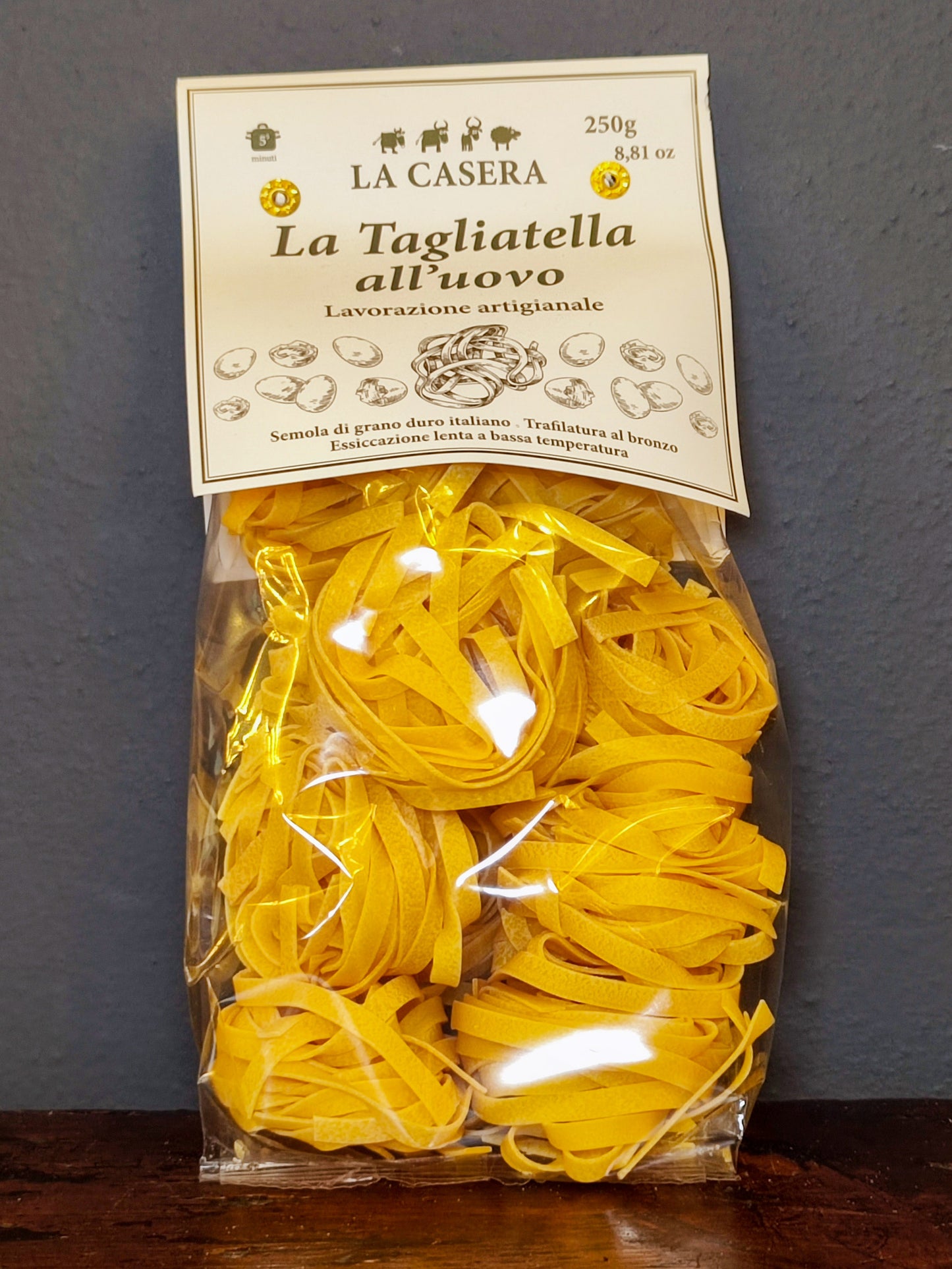 TAGLIATELLE ALL'UOVO 250gr - Formaggidieros