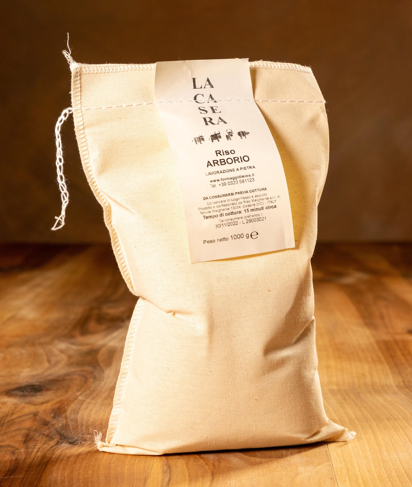 ARBORIO RICE IN CANVAS BAG 1kg