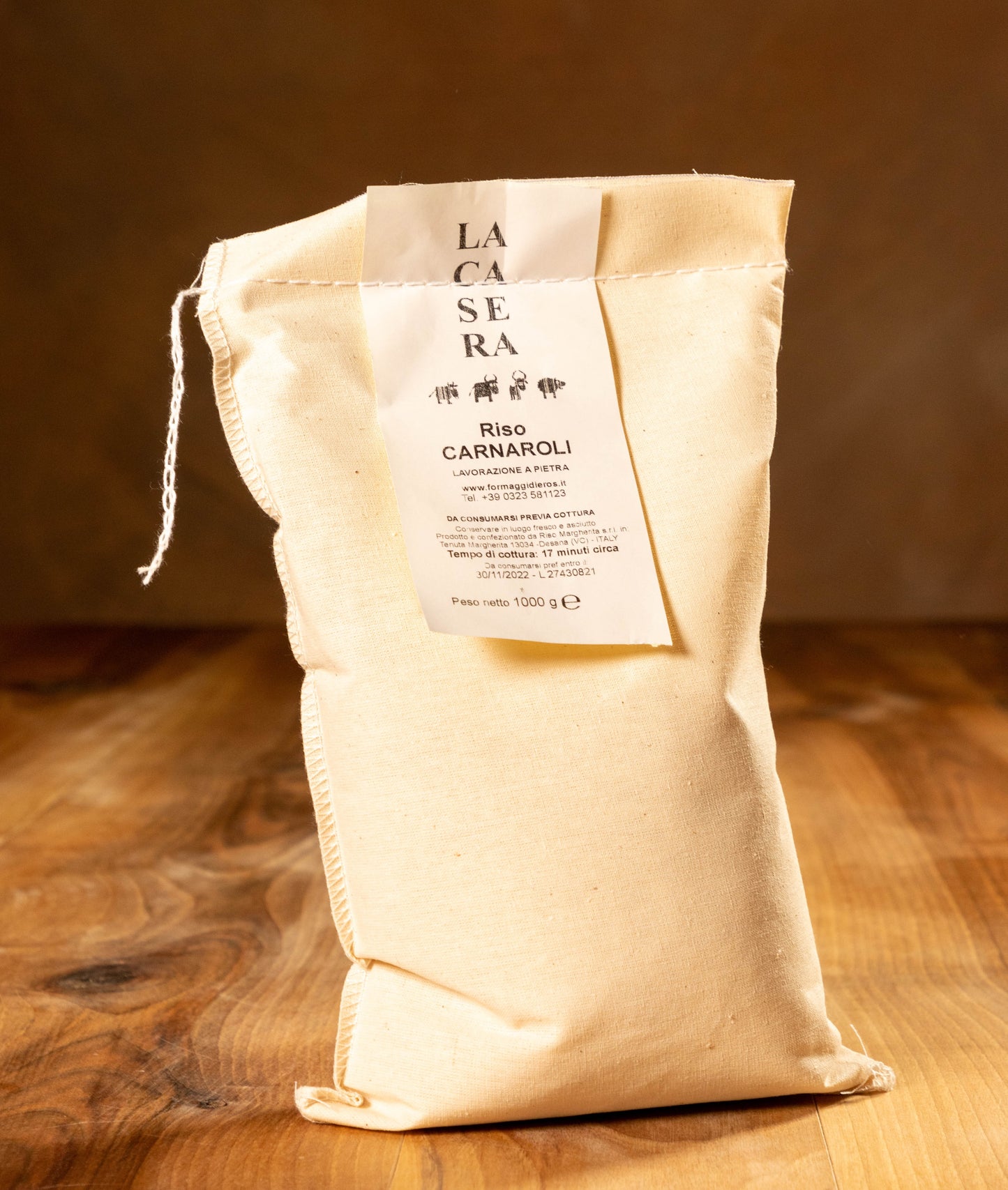 CARNAROLI RICE IN CANVAS BAG 1kg