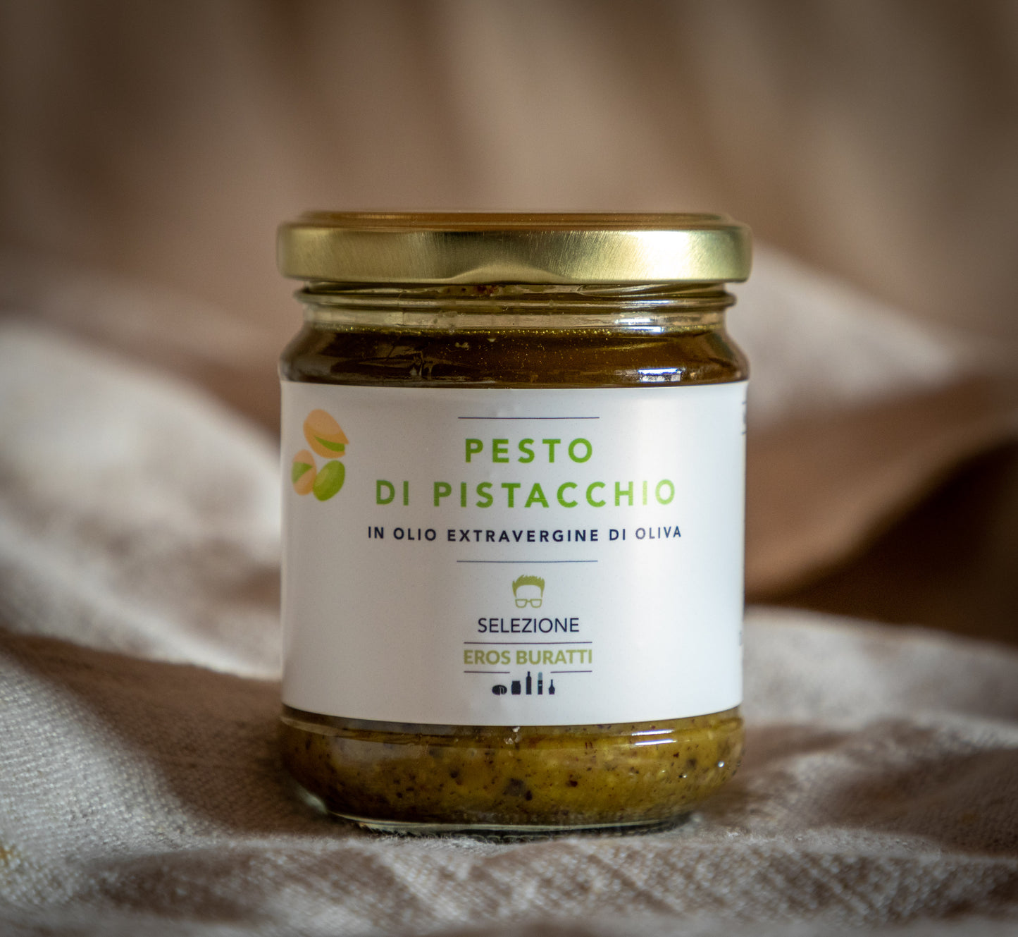 PESTO DI PISTACCHIO SELEZIONE EROS BURATTI - Formaggidieros