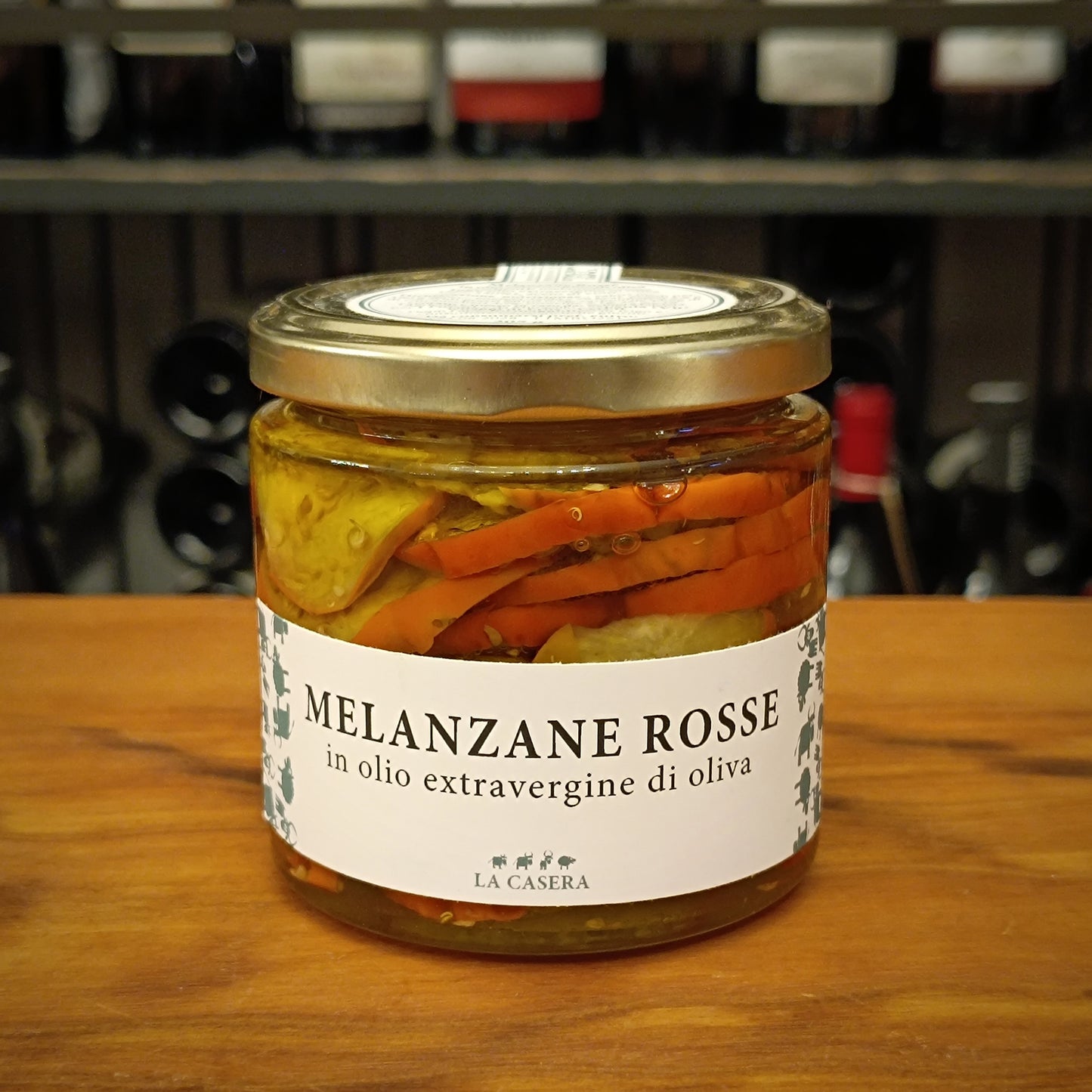 MELANZANE ROSSE IN OLIO D'OLIVA 205g