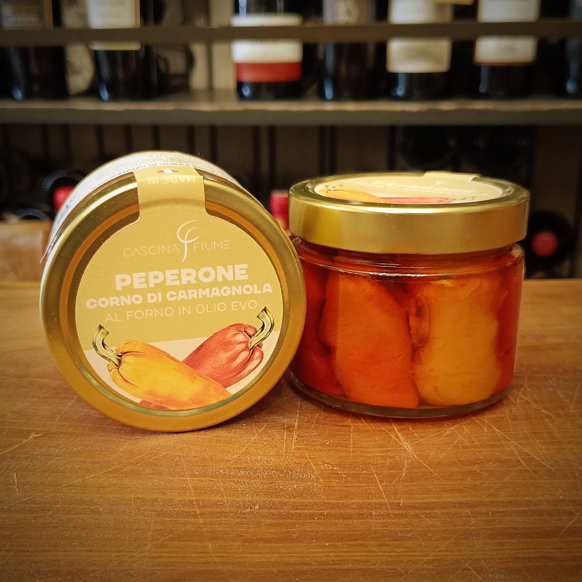 PEPERONE CORNO DI CARMAGNOLA IN OLIO EVO 260g - Formaggidieros