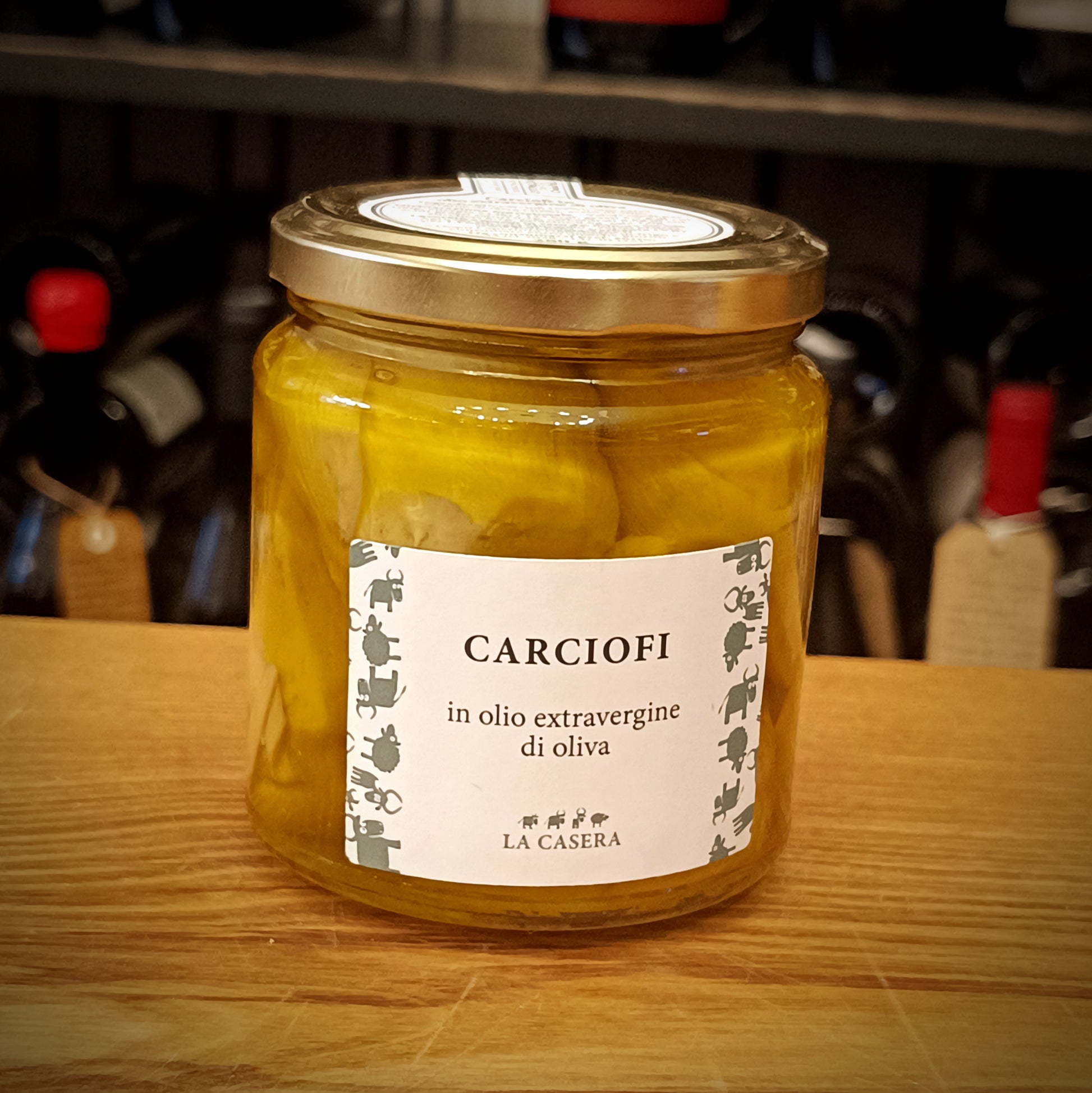 CARCIOFI IN OLIO EXTRAVERGINE D'OLIVA - LA CASERA - Formaggidieros