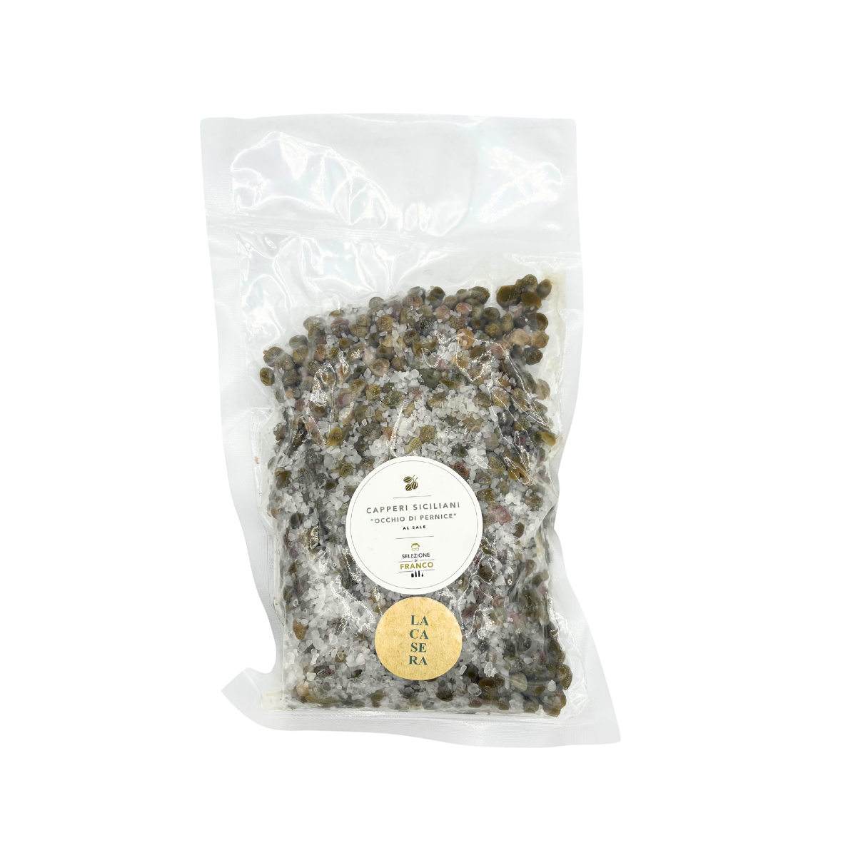 CAPPERI SICILIANI OCCHIO DI PERNICE AL SALE 500GR