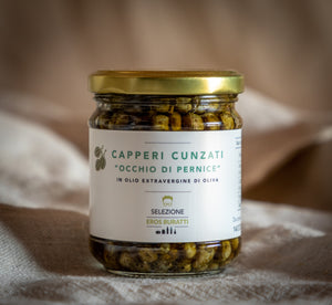 CAPPERI CUNZIATI "OCCHIO DI PERNICE" 180GR